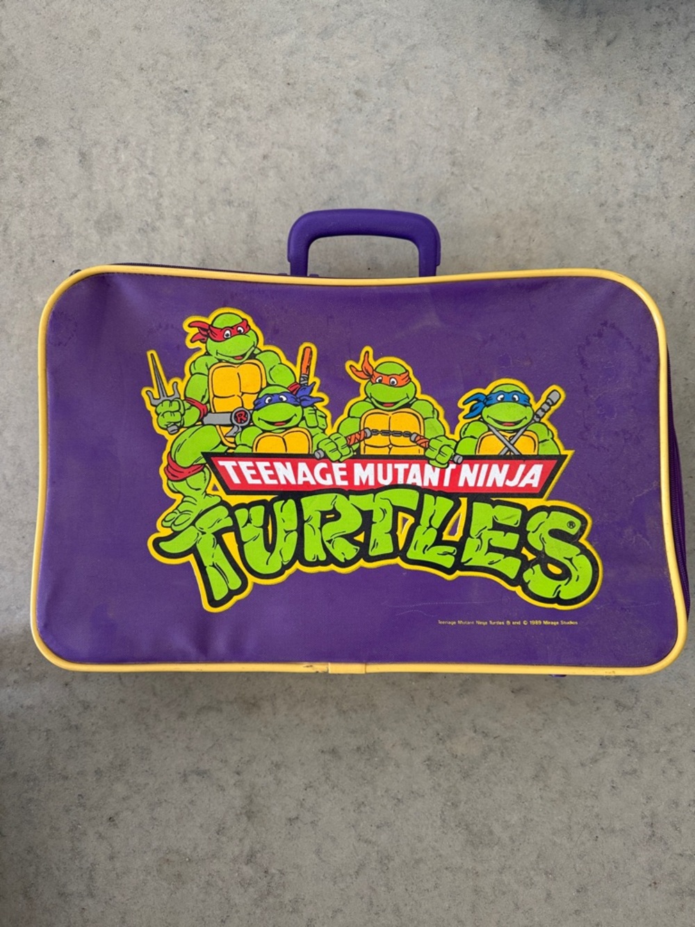 Vintage Ninja Turtles 1989 Mirage suitcase